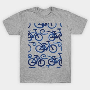 pattern with bicycles T-Shirt